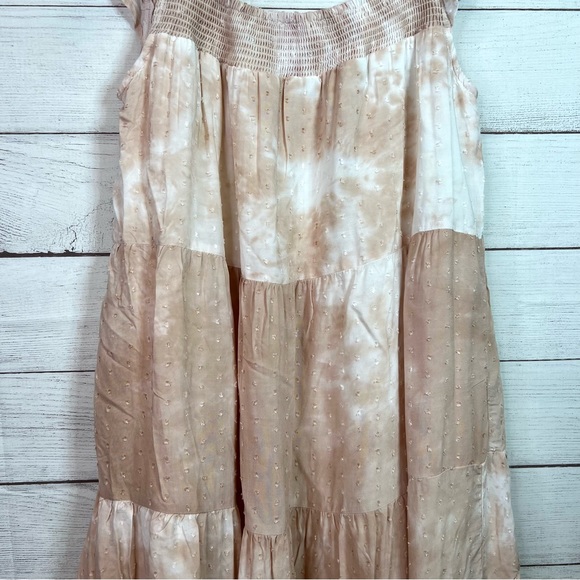 TALULAH Women’s Short Sleeve Pink and White Print Casual Summer Dress Size L - Picture 5 of 10